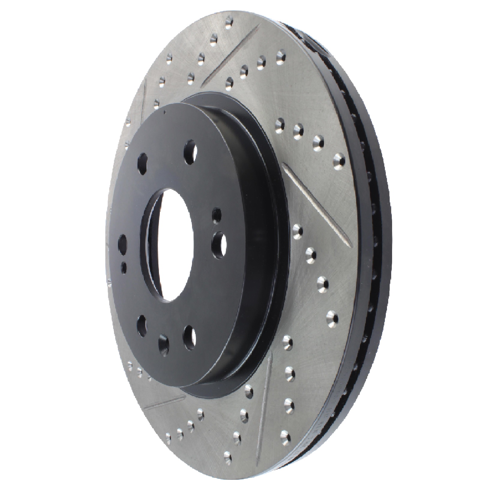 StopTech 2017 Subaru Outback Slotted & Drilled Right Sport Brake Rotor main image 0
